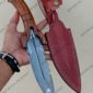 D2 Steel Handmade Hunting feather Knife HK107-HK measuring 12 Inch with Rose wood Handle 