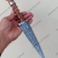 Damascus Steel Handmade DaggerHunting Knife HK109HK measuring 12 Inch with Rose wood Handle 
